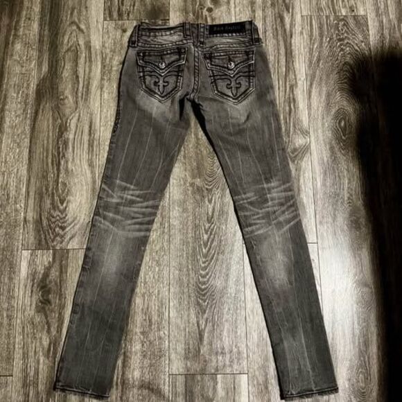 Rock Revival Jeans Size 25- Celine Skinny- Long Inseam - Picture 3 of 7